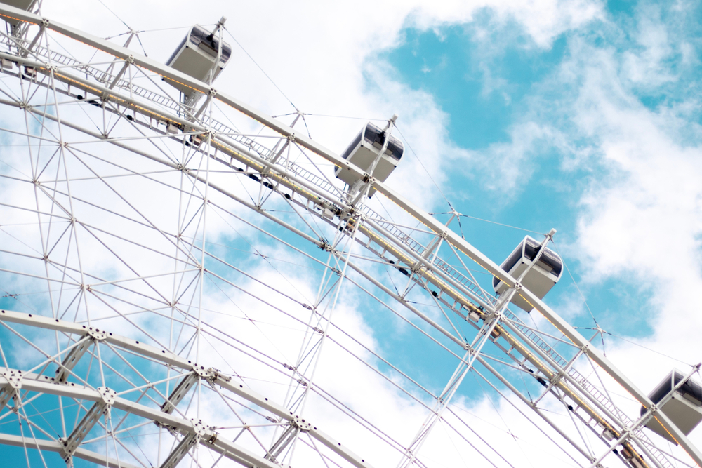 A roda-gigante do ICON Park na International Drive, em Orlando