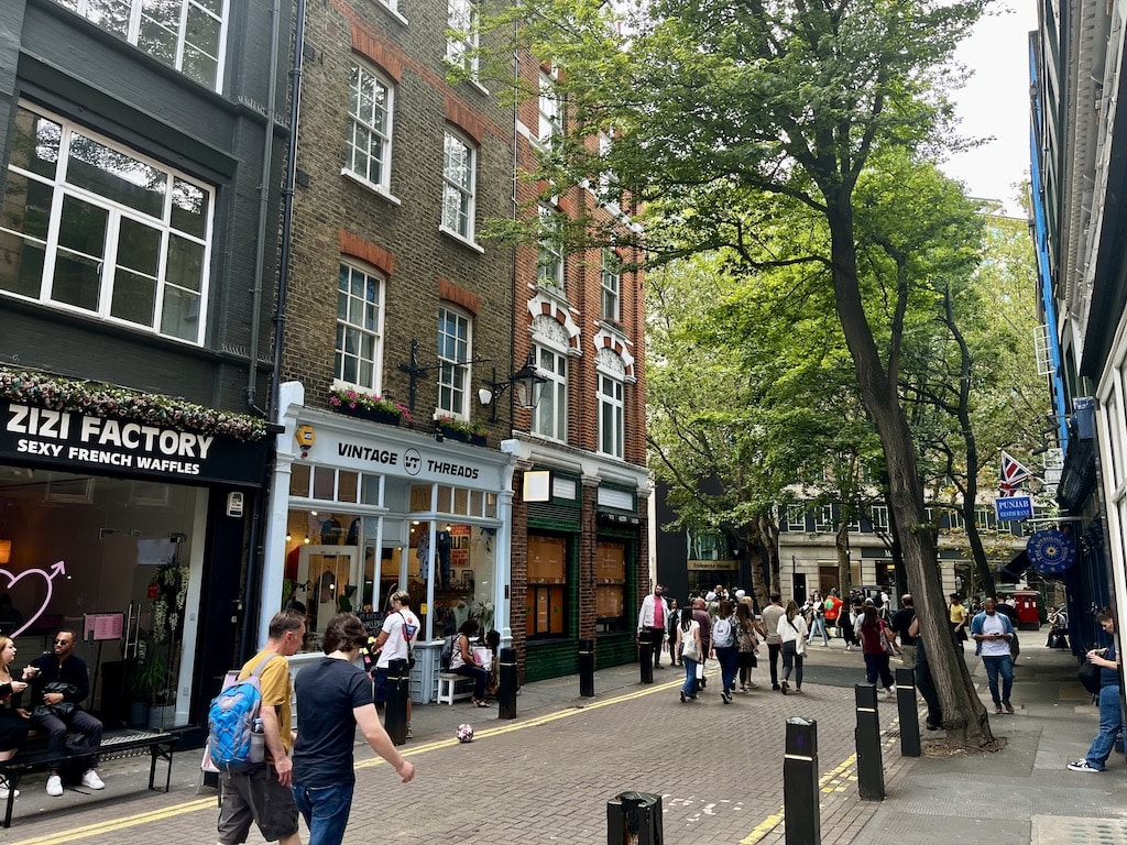 Rua em Covent Garden