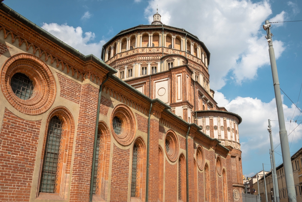 Santa Maria delle Grazie em Milão, onde fica A Última Ceia