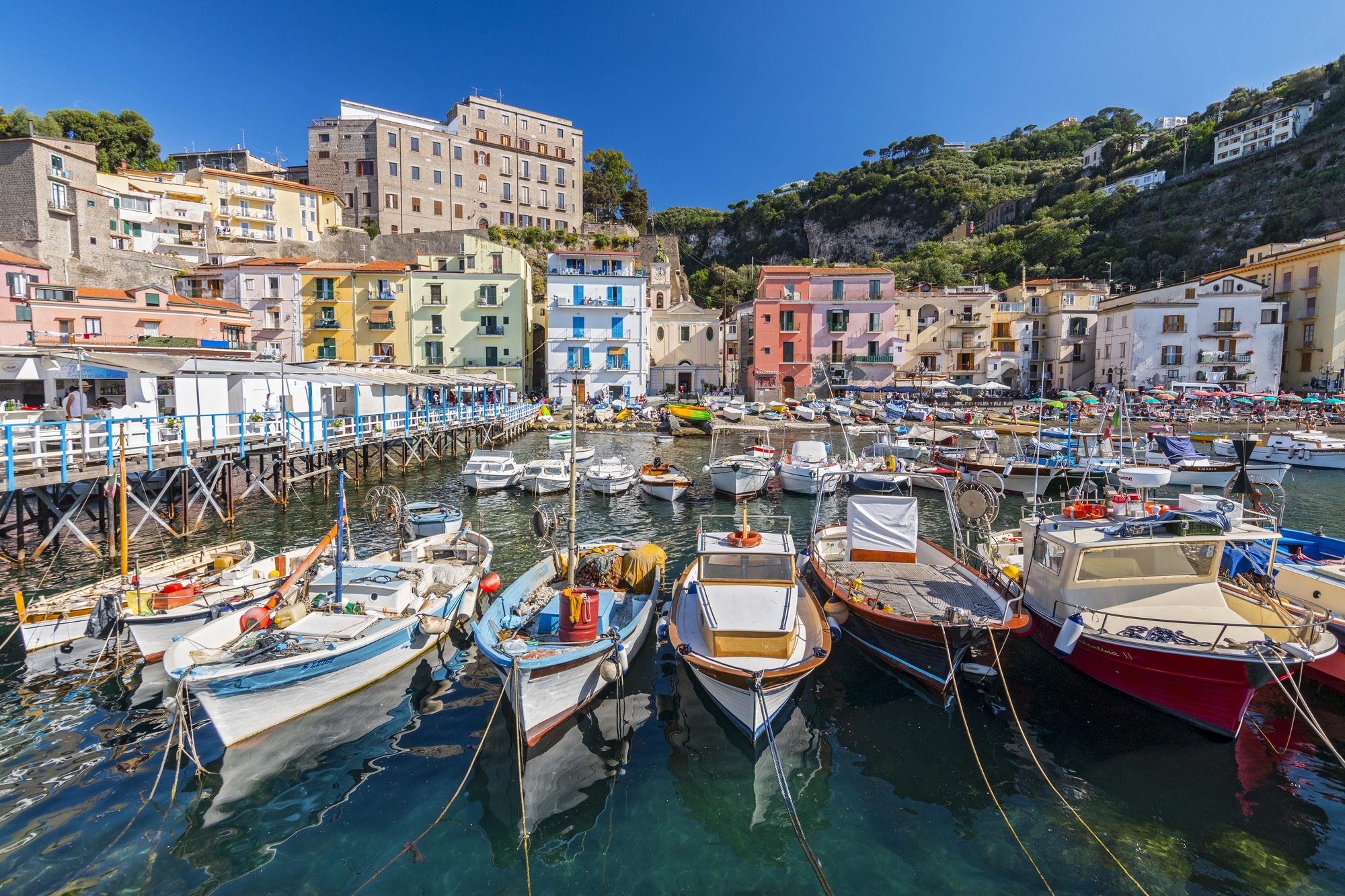 Sorrento na Baía de Nápoles