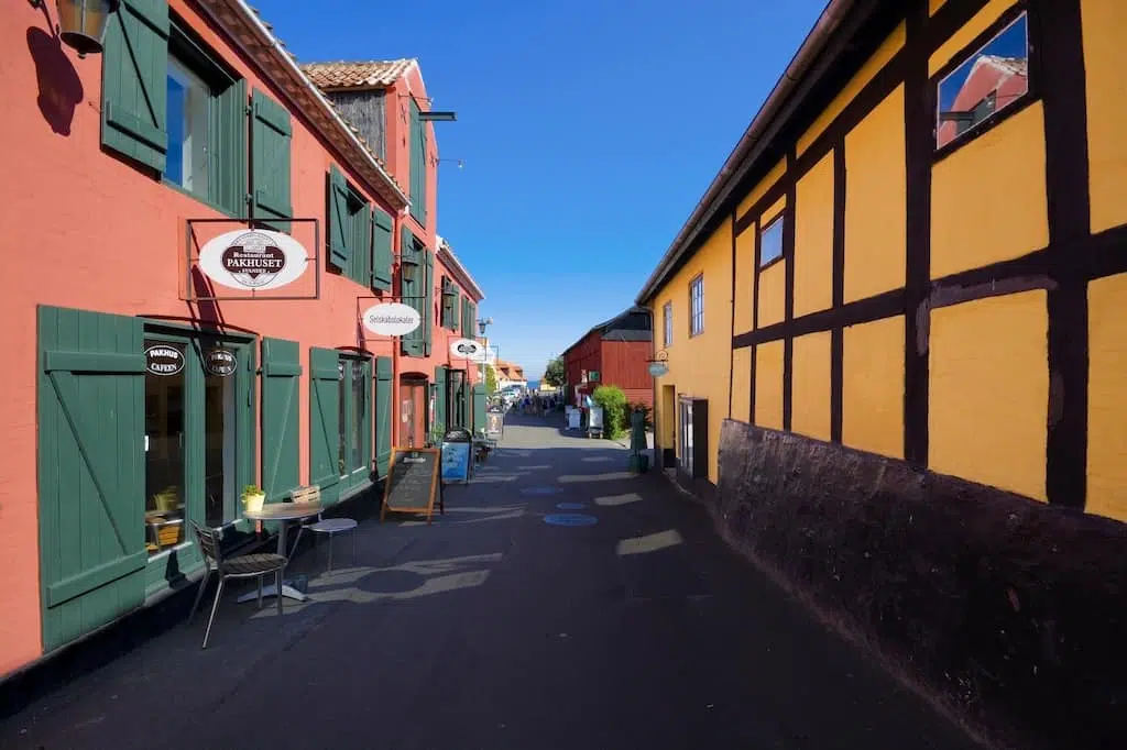 Svaneke, linda cidade litorânea em Bornholm