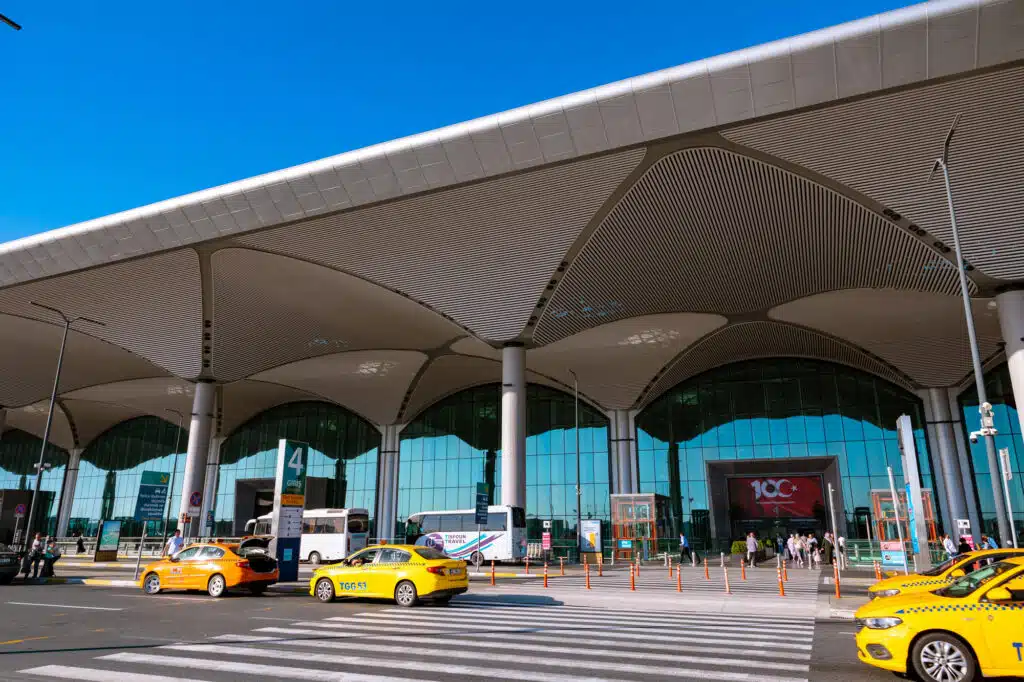 Táxis no aeroporto de Istambul