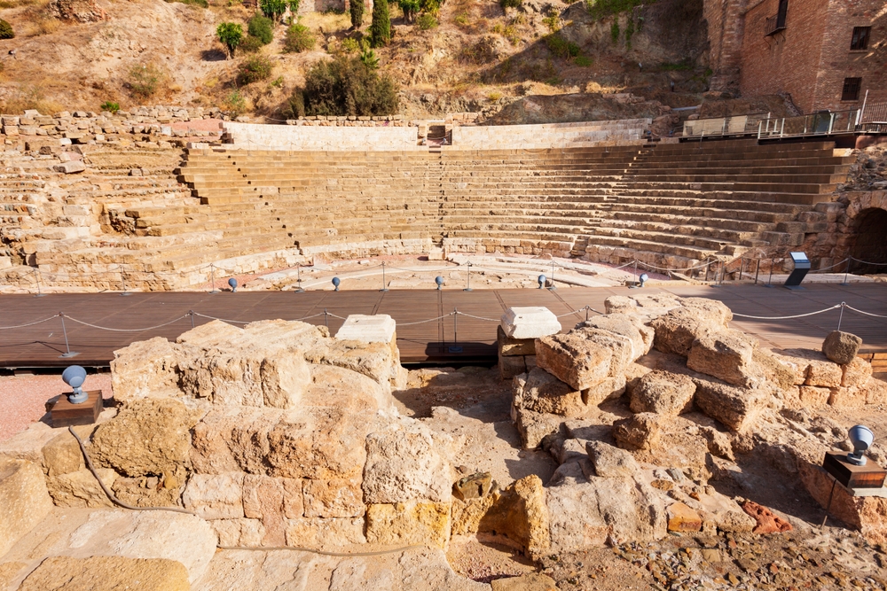 O Teatro Romano de Málaga aos pés da Alcazaba