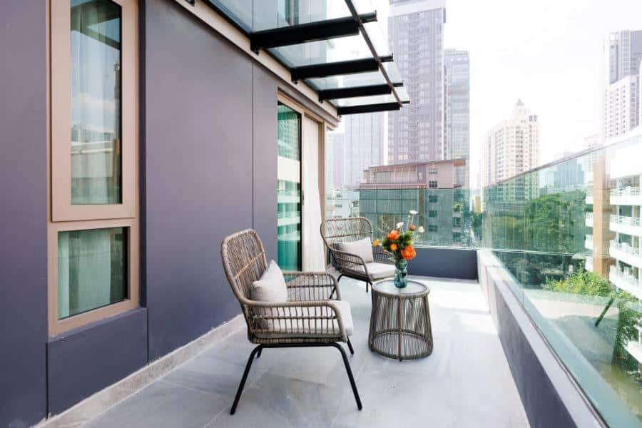 Terraço do Pure Eleven Hotel Bangkok