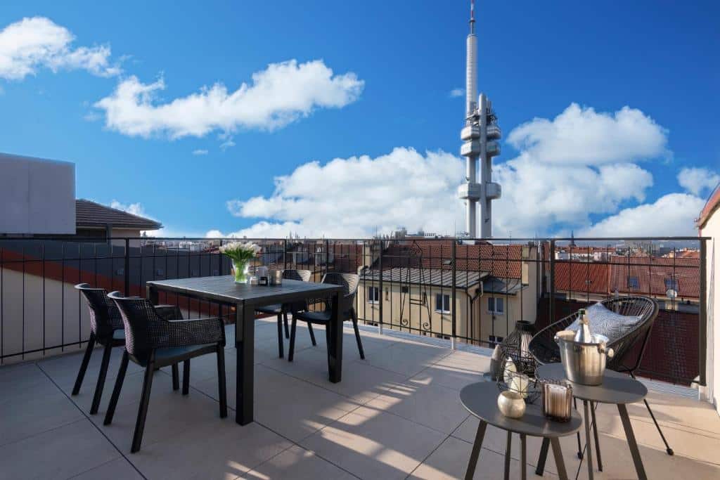 Terraço na cobertura do Hidden Art Boutique Residence