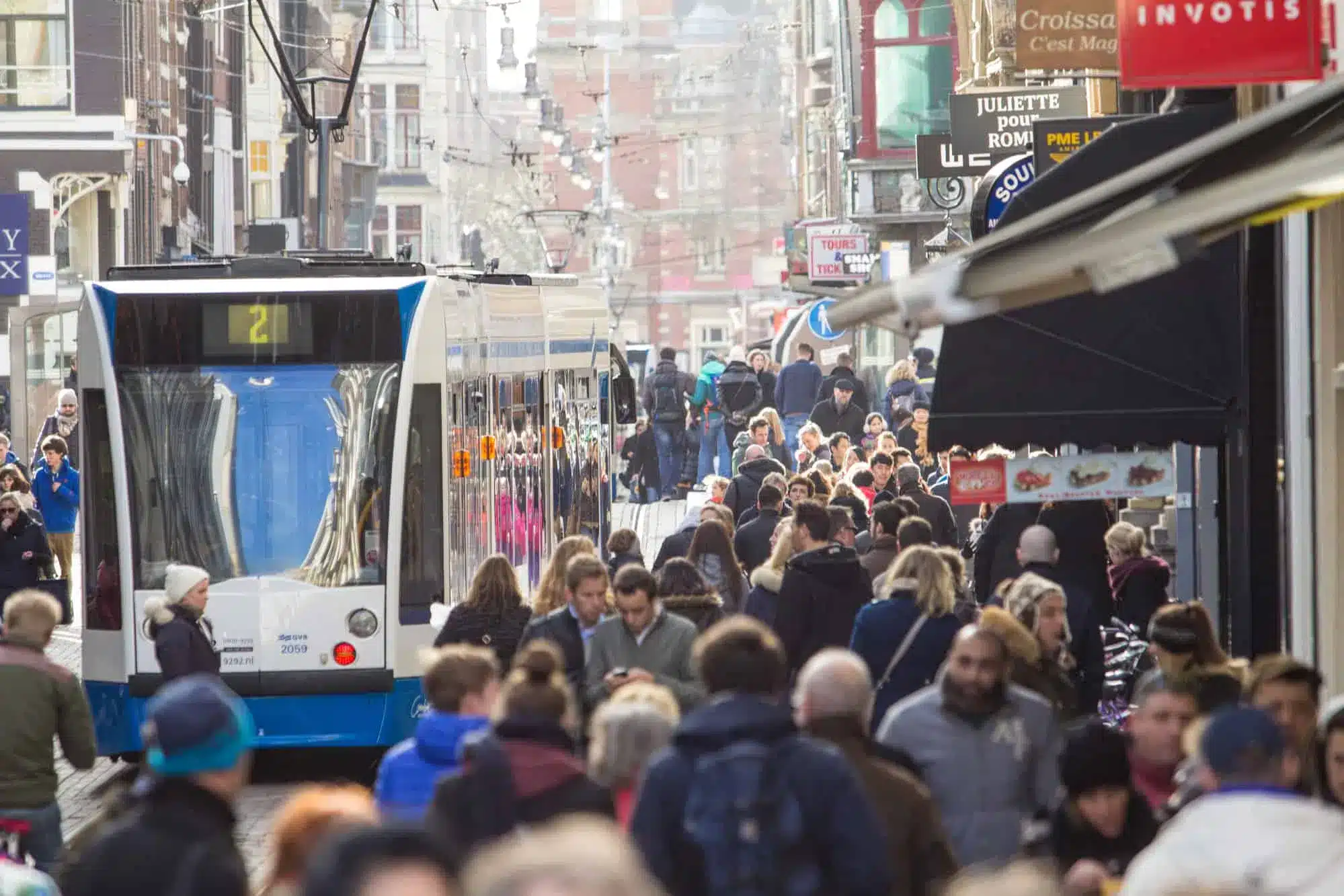 transporte público em Amsterdam