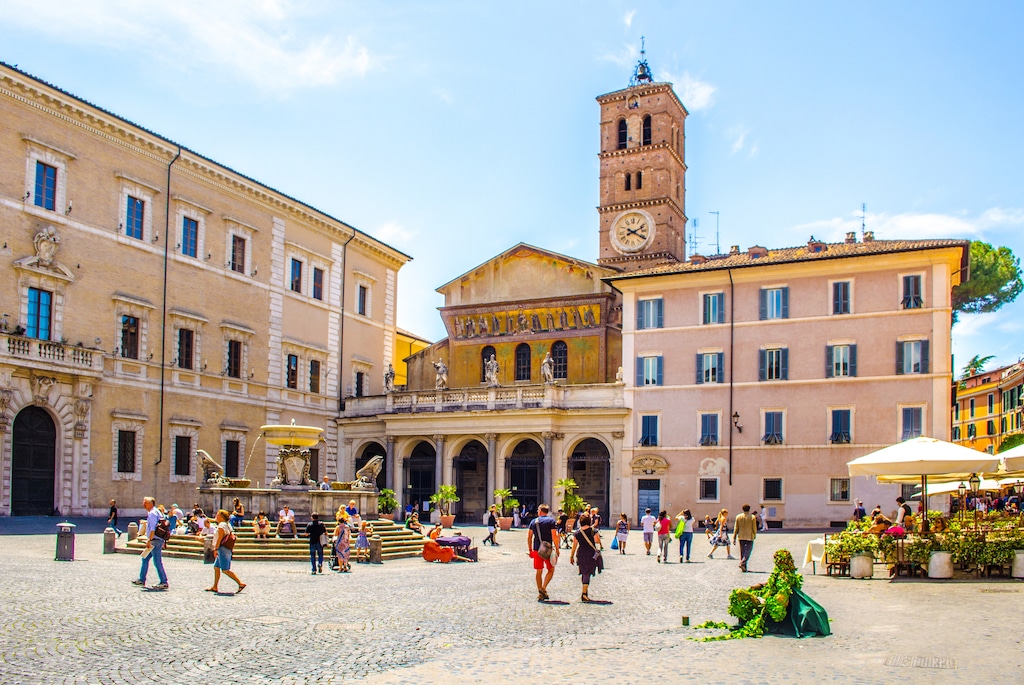 trastevere, onde se hospedar em roma para a vida noturna