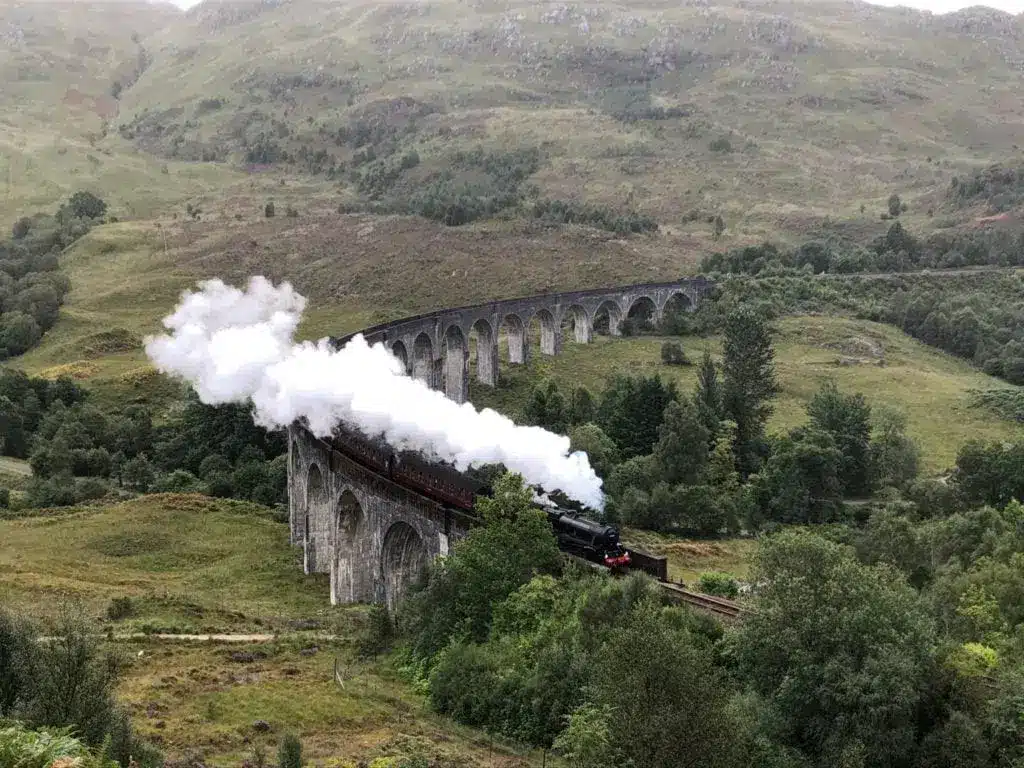 Trem do Harry Potter na Escócia