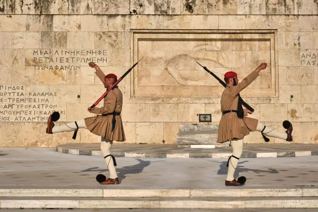 Troca da guarda na Praça Syntagma