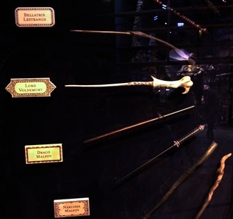Varinhas no Estúdio Harry Potter em Londres