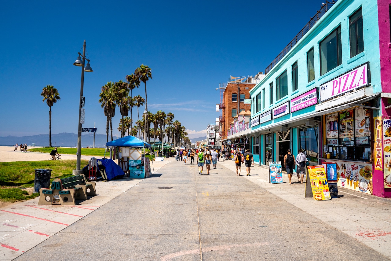 Venice Beach, melhor área para quem busca um clima boêmio