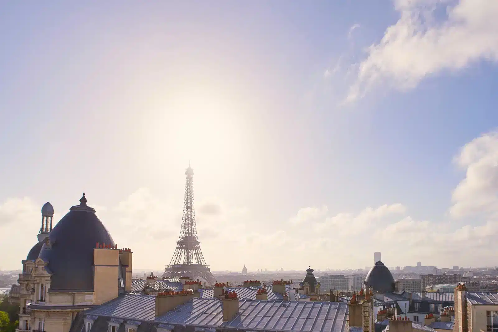 Vista de Paris com a Torre Eiffel