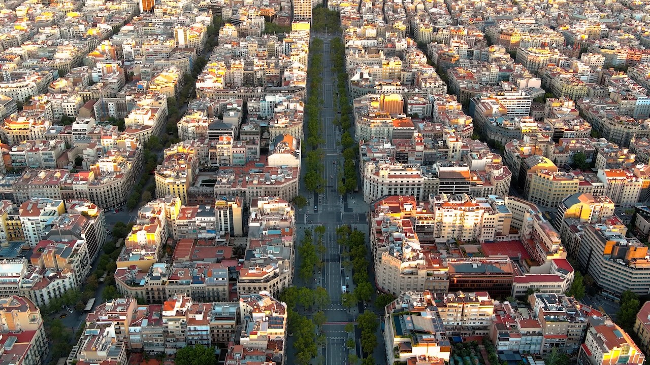 Vista panorâmica de Barcelona
