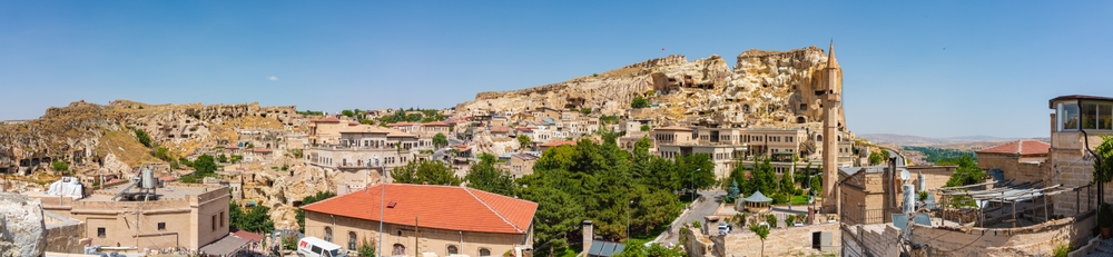 Vista panorâmica de Ürgüp na Capadócia
